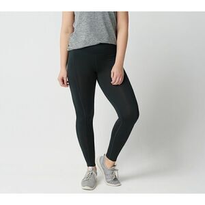 H-44 Anybody Move Active Stretch Jersey Knit Legging BLACK size XL